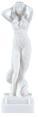 BEAUTIFUL GREEK STATUES Griechische Göttin Aphrodite Venus Geburt von Sexy Nackt Alabaster Statue 6,2 Zoll (16 cm)