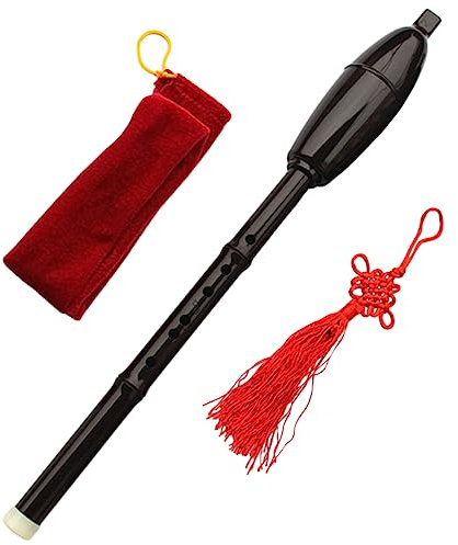 Toyvian Bawu Harzflöte Volksblasinstrument B-dur Mit Aufbewahrungstasche Traditionelles Chinesisches Holzblasinstrument Für Kinder Anfänger Musikalische Reise