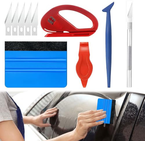 Vinyl Car Wrap Tool Kit - 10-Piece Window Tint and Decal Installation Tools