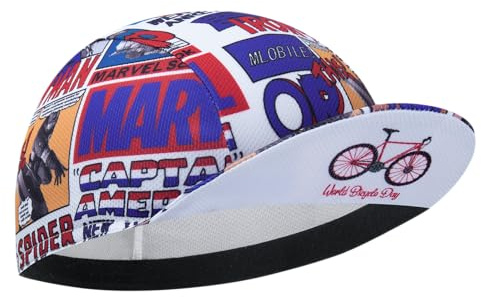 Cappellino Ciclismo Uomo in Poliestere - Berretto Sottocasco Traspirante con Protezione UV e Fascia Assorbente, Copricapo Sportivo per Bici da Corsa, Mountain Bike e Attività Outdoor(Unisex)