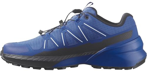 Salomon Men’s Speedcross Peak Trail Running Shoes, Lapis Blue/Black/White, 9.5