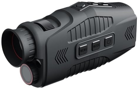 Visión Nocturna Digital Dispositivo de visión Nocturna infrarroja Monocular portátil, 1080P, Zoom Digital 5X, Distancia de visión Completamente Oscura de 300M for y navegación al Aire Libre