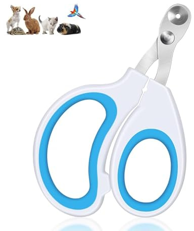 Cat Claw Clipper Professional Pet Nail Clippers Safe Cat Claw Cutters with Positioning Hole Pet Claw Cutting Tool for Any Small Pet Kittens Puppies Hamsters Rabbits Birds (1 PCS,Blue)