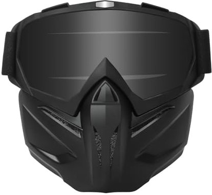 keynoyin Cycling high definition transparent eye protection glasses, protective windproof goggles full face-black frame+gray