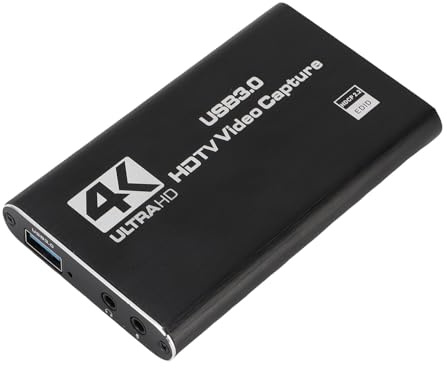 4K Video Capture Card, HDMI zu USB C 3.0 Capture Card mit Loop Out, 1080p 60FPS Video -Ausgabe -Videospiel für Streaming, und Spiele