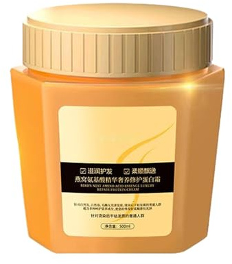 Aminoácidos esencia de crema de proteínas para el cabello nutritiva de lujo, crema para el cabello de aminoácidos de nido de aves, acondicionador de cuidado del cabello de reparación hidratante