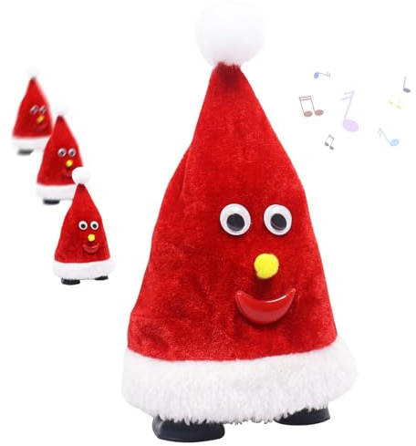 Giugio Tanzender Weihnachtsbaum, Singender Weihnachtsbaum, Weihnachtsbaum Kuscheltiere Plüsch, Elektronisches Weihnachtsspielzeug mit Musik, Tischdeko Requisit Weihnachten Weihnachtsspaß