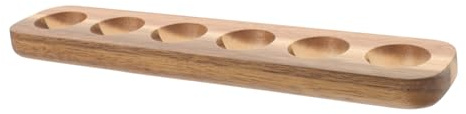 Tofficu Vassoio per Uova in Legno Porta Uova per Casa Portauova di Gallina Scomparti per Cucina Sicuro e Pratico