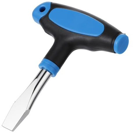 BOHUIZ 10mm T Handle Flat Head Screwdriver, T Handle Flathead Screw Drivers with Ergonomic Grip for Slotted Screws, Used on Quick Release Plate, Camera Tripod Monopod and General Maintenance