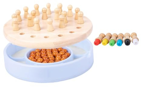 Supvox Memory Schachspielzeug Aus Holz Kinder Gedächtnisspiel Zur Der Konzentration Mit Aufbewahrungsbox Für Jungen Und Mädchen
