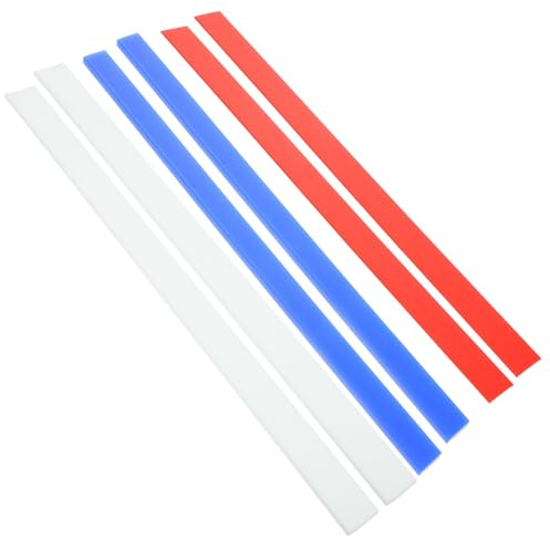 TOYANDONA 6 pezzi Strisce Spessori Silicone per Impasto Guide Mattarello Antiscivolo per Pasta Uniforme e Biscotti Righello Flessibile per Misurare Spessore Impasto