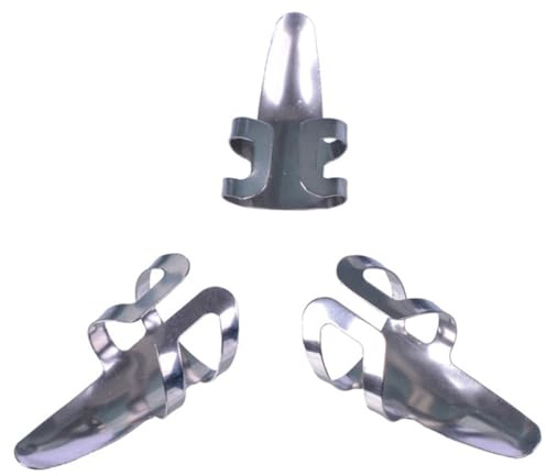 Beaupretty Púas de Dedo Índice de Acero Inoxidable 9 Piezas para Guitarra Eléctrica y Acústica, Antióxido y Ajustables para Aprendizaje y Ejecución Musical