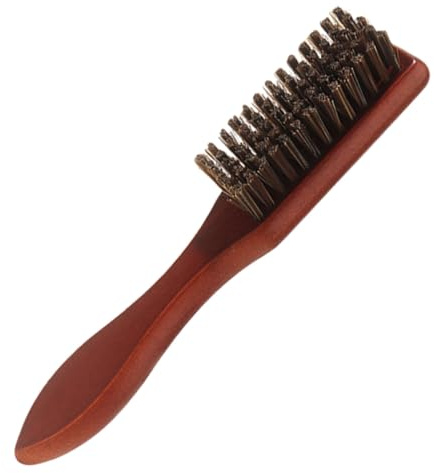 VICASKY Retro Bartbürste für Männer mit Flexiblen Nylonborsten Haarstylingbürste für Zuhause und Salon Effektive Bürste zum Formen und Staubentfernen