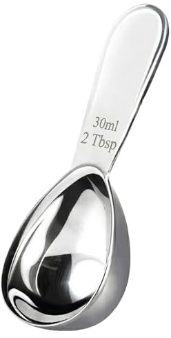 Wcawnlt Edelstahl Kaffeelöffel Portionierer 30ml Messlöffel Dosierlöffel Gramm Teelöffel Kaffee Lot Kurz Griff Hochwertiger Kaffeelöffel Aus Edelstahl Für Kaffee Tee Zucker Pulver