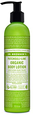 DR BRONNERS - Bio KÖRPERLOTION - Pumpspender - Patchouli-Limette, 200 g
