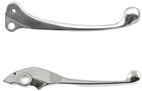ACCOSSATO Paar Hebel für Honda SH 125 I S von 2007 bis 2008 (CC 125) (JF14) (Hebel silber)