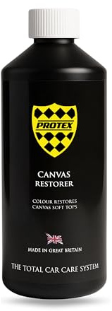 PROTEX Convertible Soft Top Canvas Restorer (Black) 1 Litre - Colour Restores Like New