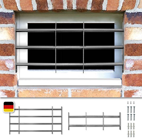 Fenstergitter Venlo ausziehbar Sicherheitsgitter verzinkt 45 x 70-100cm inkl. Sicherheitsschrauben