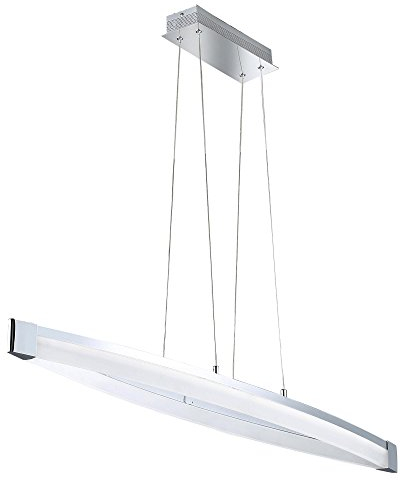 WOFI Pendelleuchte, 1-flammig Vannes 1 x LED/40 W, 14, 5 x 150 x 127 cm, 3000 k, 260 lm, chrom 7625.01.01.1000