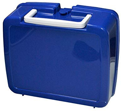 Lunchbox Blue with White Handle