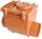 First Plast nro110 a Rückstauklappe aus PVC mit O-Ring, Rot, Durchmesser 110 mm