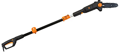 WEN 4019 6-Amp 8-Inch Electric Telescoping Pole Saw, Corded electric - Black&orange