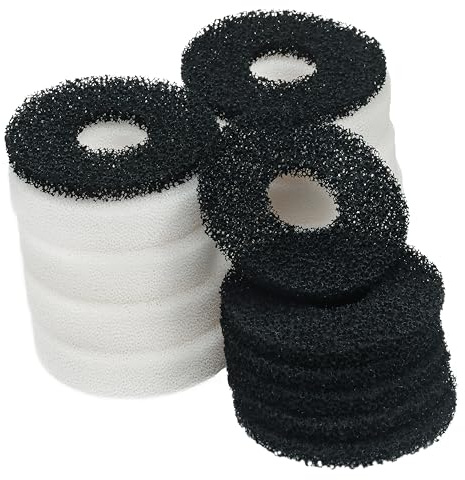 LTWHOME Schaum- und Kohle Ringe Passend für Biorb Filter Set/Service Kit (16 Stück)