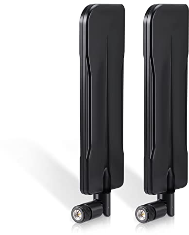 Bingfu 4G LTE Antenna 8dBi SMA Male Antenna (2-Pack) Compatible with 4G LTE Wireless CPE Router Hotspot Gateway Industrial IoT Router Trail Camera Game Camera Outdoor Security Camera