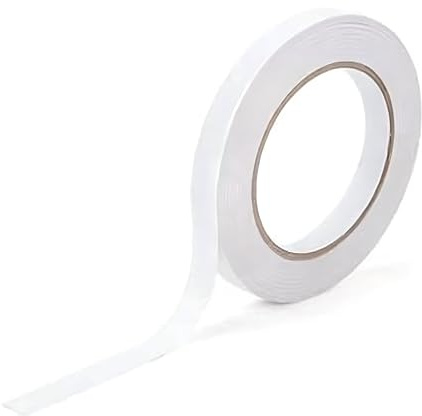 indigo® 9 mm White Vinyl Butcher Tape – Food-Safe Self‑Adhesive Bag Sealing Tape – Ideal for Meat, Fruit, Veg, Sweets