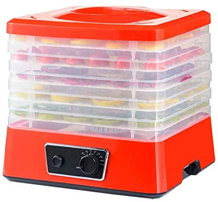 Food Dehydrator Machine Food Dryer Dehydrator for Beef Jerky, Fruits, Vegetables, Adjustable Temperature Control Electric Food Dehydrator, 250W