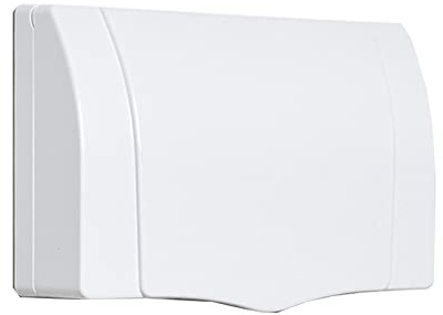 Schalter Stecker Wasserdichte Box, Transparente Wasserdichte Steckdosenbox, Transparente Steckdosenbox, Verhindern, Dass Spritzer in Die Steckdose Spritzen(2 Fächer)