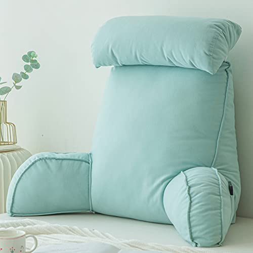 Almohada Lectura Cama,Almohada de Lectura con apoyabrazos,Cojín de Lectura,Cojín de Respaldo,Cojín extraíble,Cojín de Soporte Lumbar,Cojín para Sofá,Lavable Multifunción,Trabajar/Leer/Jugar Juegos