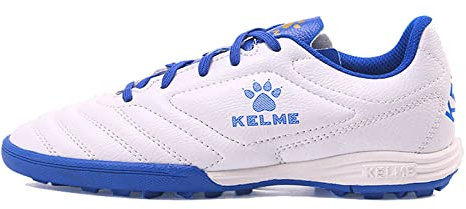 Kelme Fußballschuhe Herren Athletics TF Innenbereich Fußballschuhe Erwachsene Jungen Trainingsschuhe Professionelle Turf Futsal Football Schuhe Unisex Weißes 41