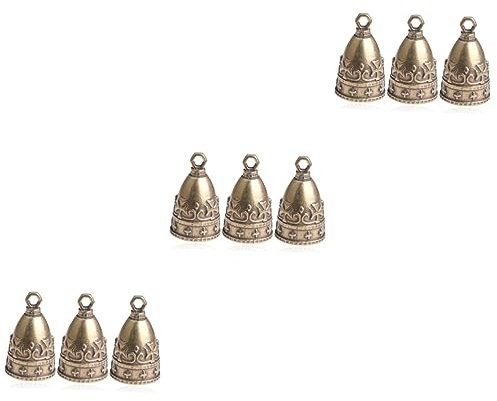 Garneck 9stücke Vintage Kupfer Für Weihnachtsdeko Kleine Handwerksglocken Für Schmuckherstellung Und Bastelprojekte Für Festliche Anlässe Und
