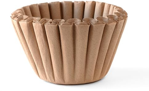 Papier filtre à panier pour machines à café non blanchi