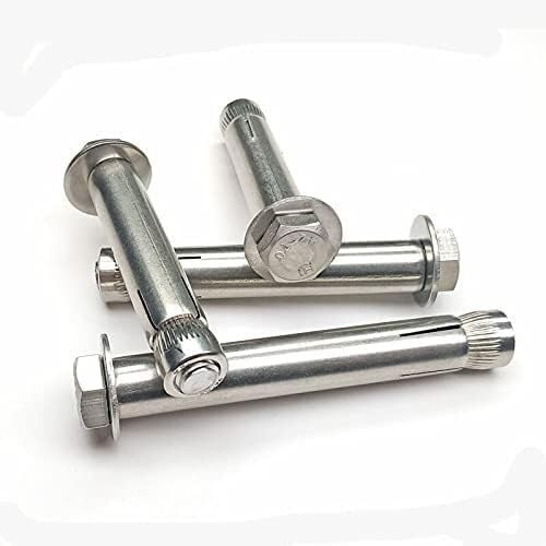 2 Stück, Mauerwerksschrauben for Ziegelwände, selbstschneidende Schrauben, Edelstahl-Expansionsschraube, Schildanker mit Sechskantbolzenhalterung, Verbindungsverschluss, Wandbefestigungsschraube for K