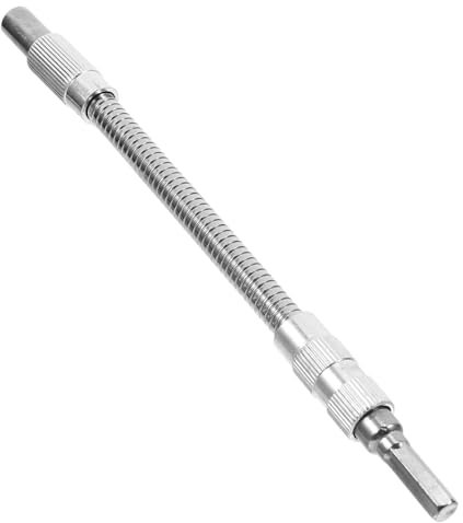 ULTECHNOVO 200mm Metal Flexible Drill Bit Extension Shaft Flexible Extension Rod Bit Holder for Electric Drills, Multifunctional Screwdriver Shaft Extender