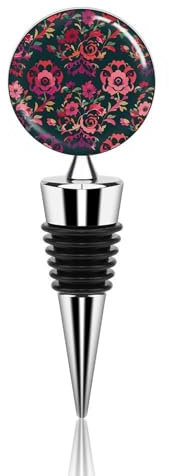 Victorian Style Roses Bottle Stopper Beverage Bottle Sealer Reusable Wine Stopper Personalised Champagne Stopper Unique Wine Bottle Corks Keep Fresh Suitable for Standard