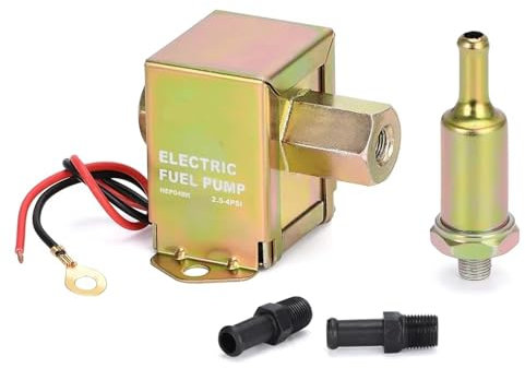 Bomba Gasolina Bomba De Combustible Electrónica Universal En Línea Compatible 40104 40106 40107 P502 De 12 V, 4-7 PSI, Alta Presión, 90 LPH, Gasolina, Diésel Bomba Combustible(HEP04G)
