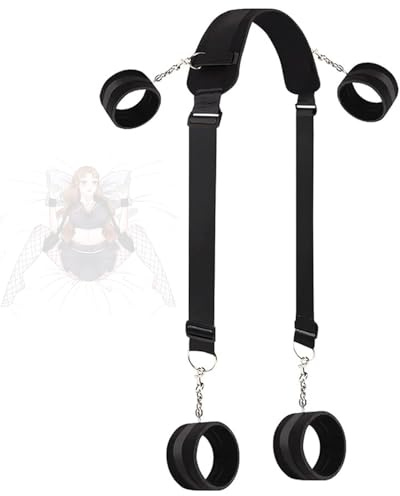 Set deportivo de yoga para brazos y piernas, ajustable en nailon negro