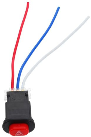 YOSADIER Interruptor Modificado De Luz De Emergencia Para Motocicleta Scooter Eléctrico Bicicleta Interruptor De Manillar De Doble Señal De Advertencia Controlador De Luz Estroboscópica