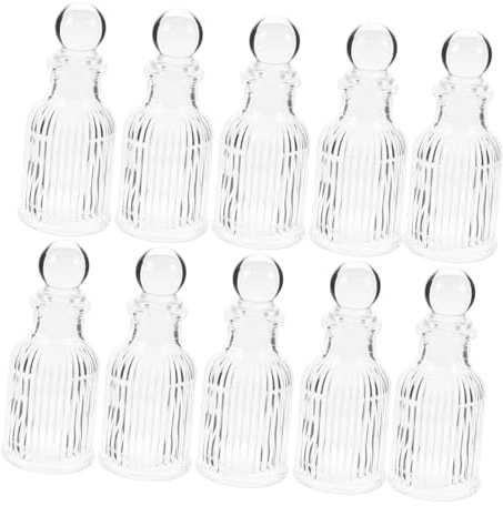 Ciieeo 12 Botellas De Agua De Vidrio Transparente Con DiseñO De Cruz Recargables Para Bautizos Bodas Y Celebraciones Religiosas Regalo CatóLico PortáTil 3.93X1.69X1.69In