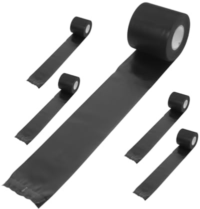 Cinta Aislante para Tuberías de Aire Acondicionado 5 Rollos Pvc Negro
