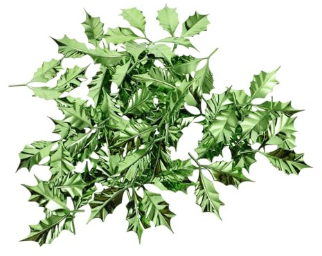 Alipis 50pcs Christmas Leaves Decoration Holly Leaf Embellishments for Xmas Wreath Crafting Aesthetic Decor Christmas Party Favors