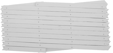 SEWOART Supporto Piante Rampicanti in Legno Bianco Grigliato Espandibile da Parete per Giardino e Interni Steccato Decorativo Leggero e Facile da Installare Adatto Cortili e Balconi