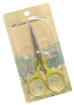 Forbici per uso domestico in metallo Retro a forma di fiore antiscivolo Grip Professionale Prestazioni di taglio Forbici in metallo Duraility