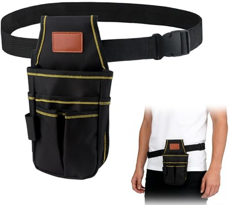 Oxford Ceinture à Outils en Toile Multipoches réglable Ceinture Porte Outil | Petite Sac Pochette à Outils en Nylon pour Électriciens Charpentiers Jardiniers