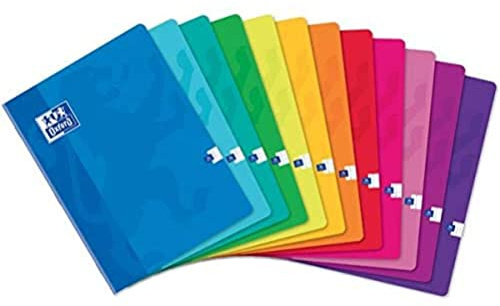 Oxford 100105289 Schulheft, 240 x 320 mm, kariert, 48 Blatt, mit Rand