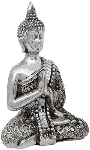 Maturi - Chal de meditación de Buda tailandés con Las Manos Cerradas, 13 cm, H525