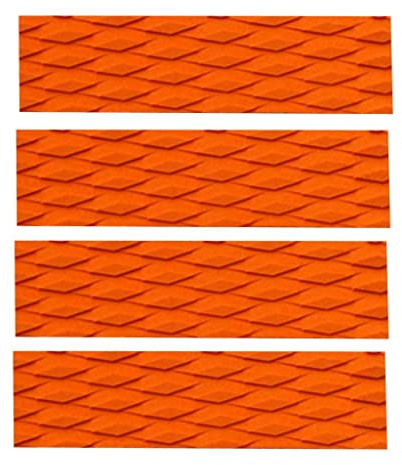Perfeclan Los 4 Surfing Front Traction Pad Ersatz für Surfboard Deck Grip Cushion Klebstoff & Vielseitig, Orange